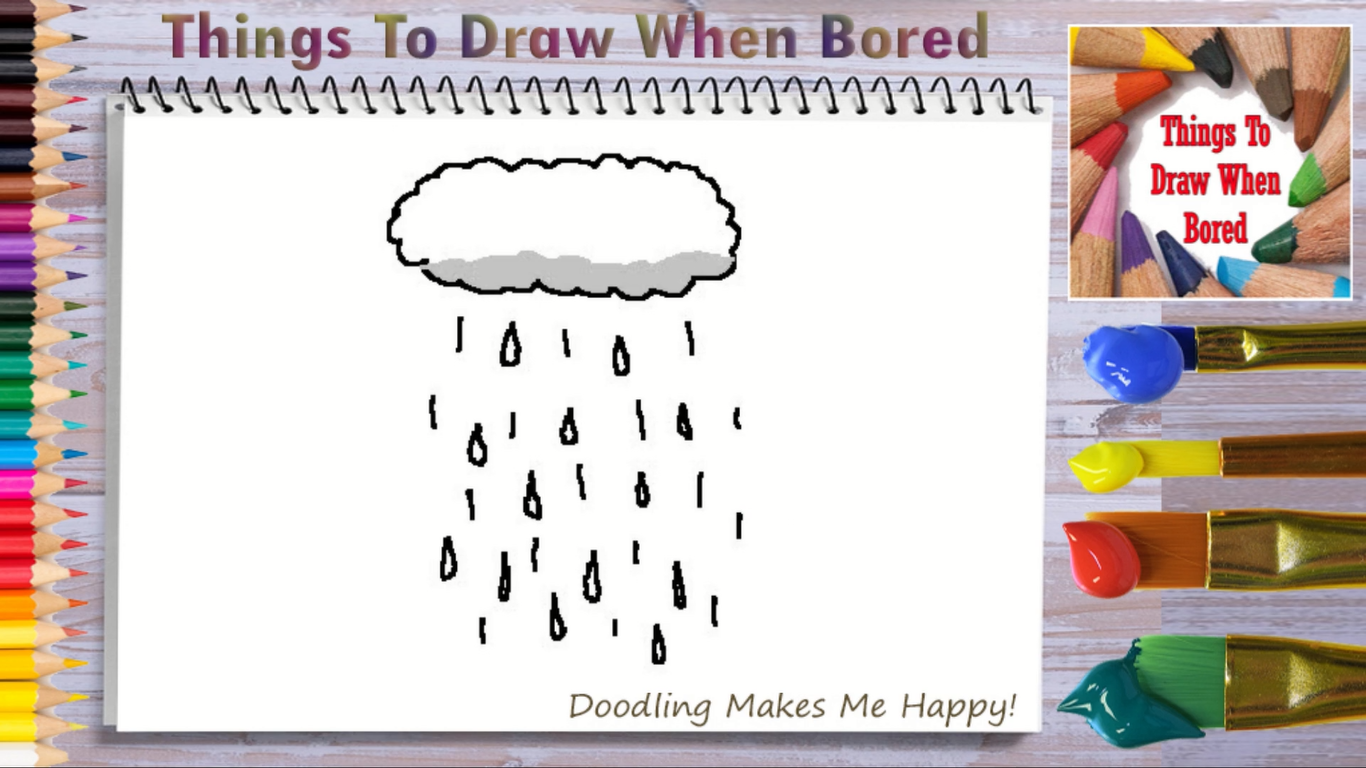 How To Draw Rain