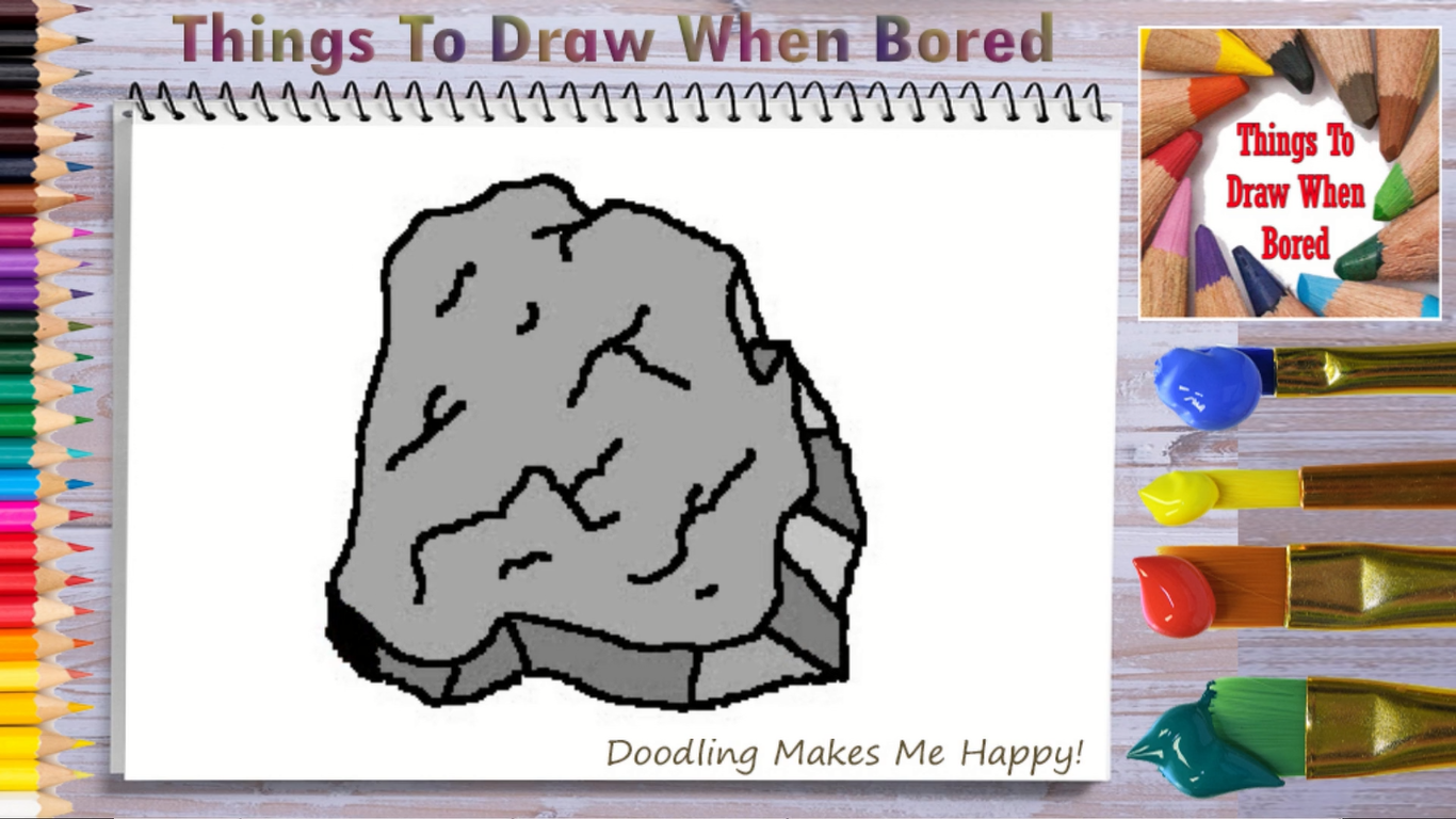 How To Draw A Rock