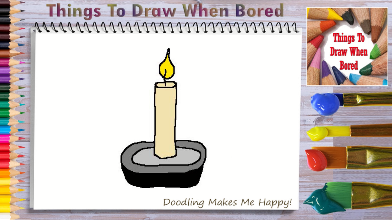 How To Draw A Candle