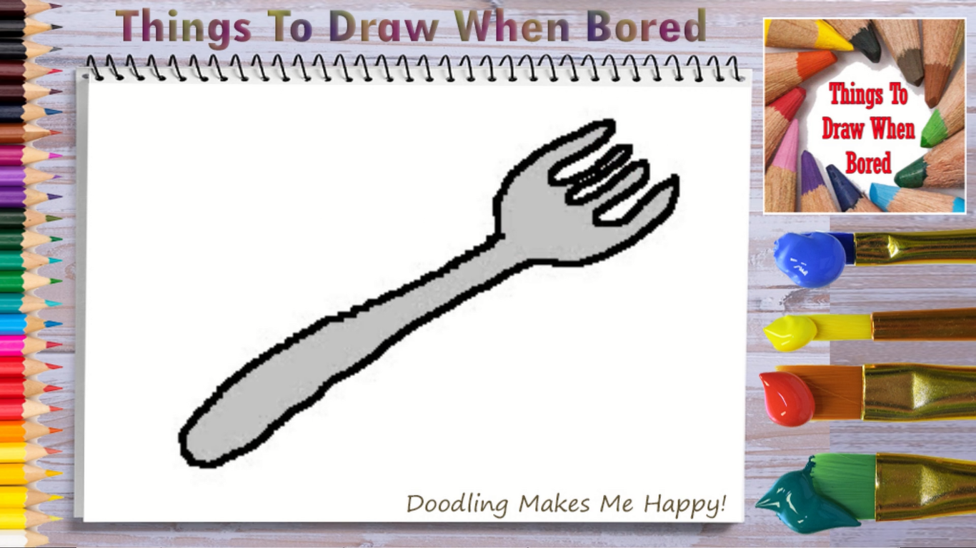 How To Draw A Fork