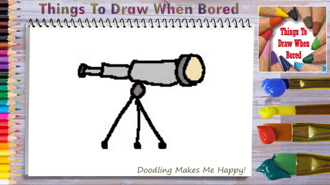 How To Draw A Telescope