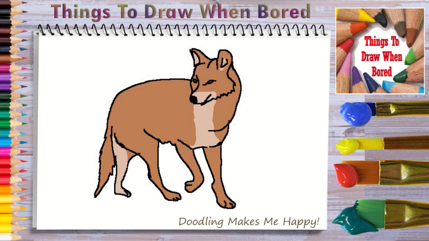 How To Draw A Coyote