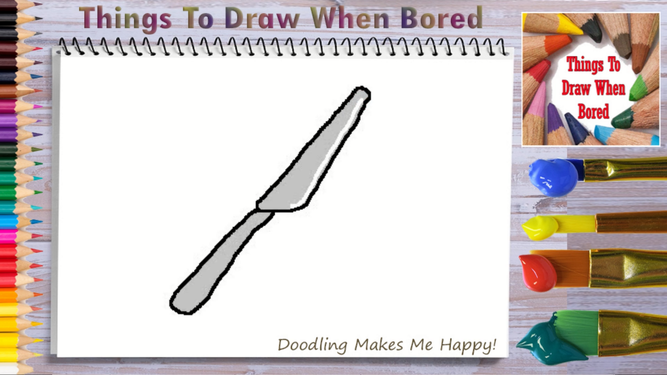 How To Draw A Knife