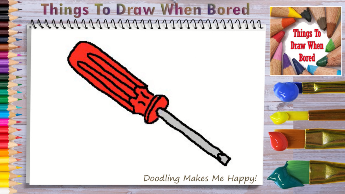 How To Draw A Screwdriver