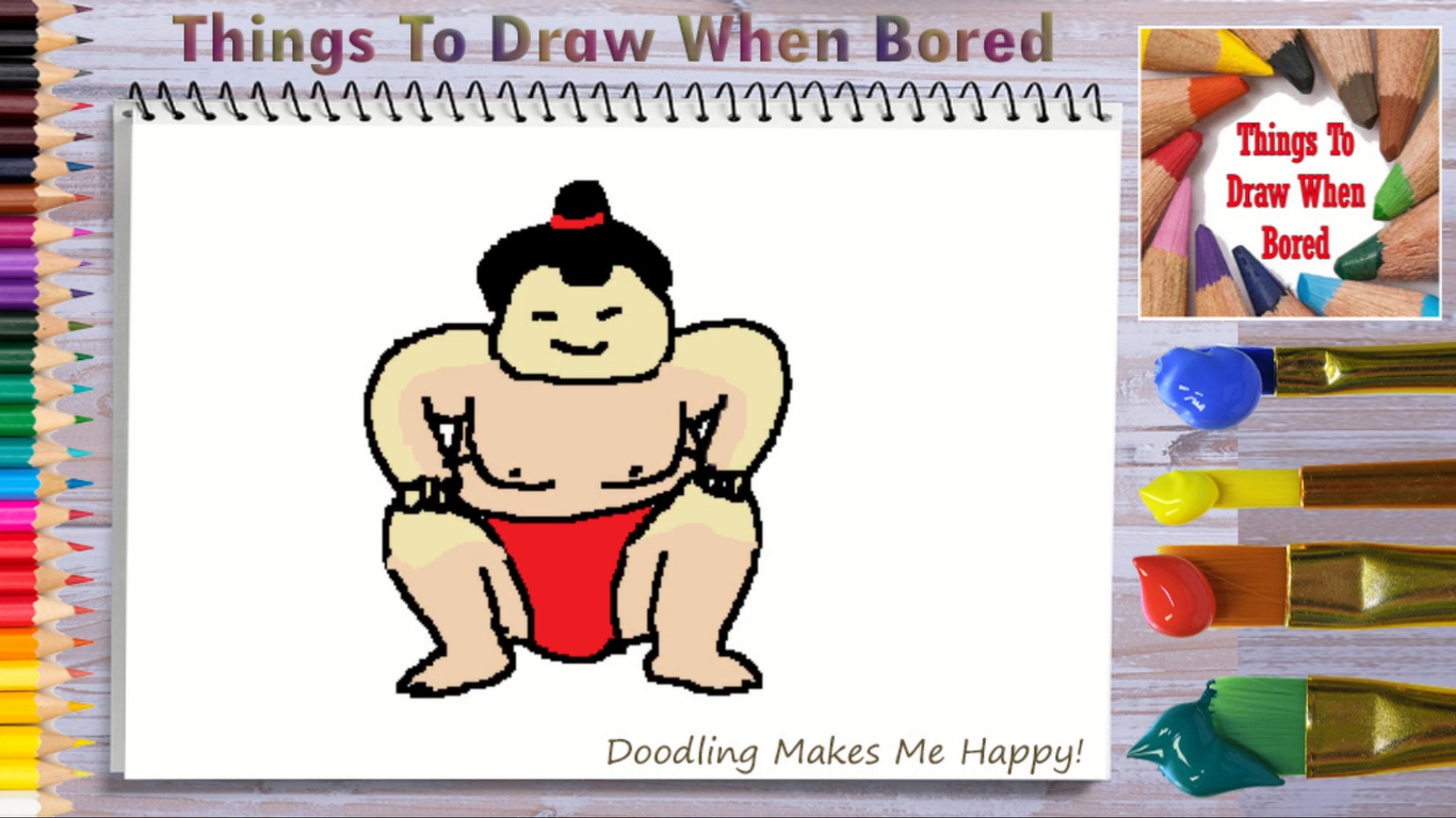 How To Draw A Sumo Wrestler