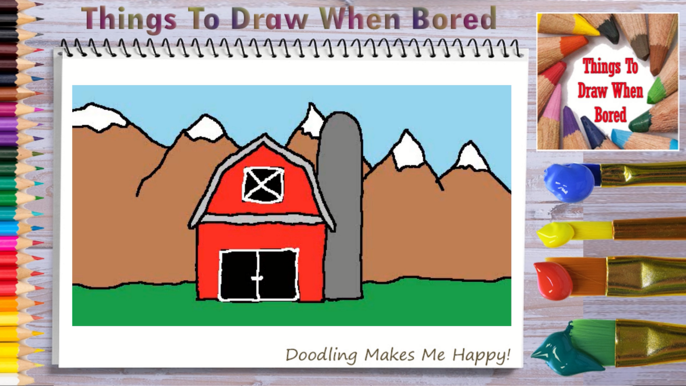 How To Draw A Barn