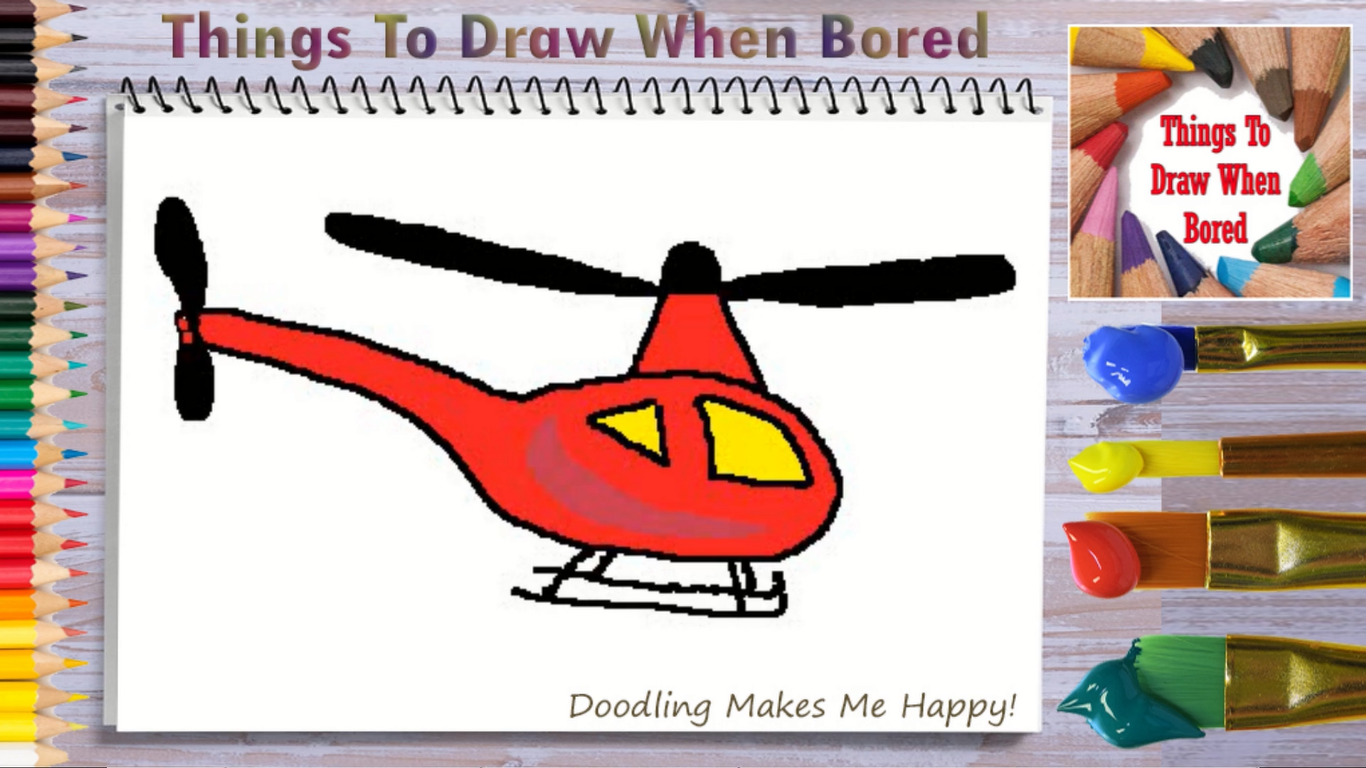 How To Draw A Helicopter