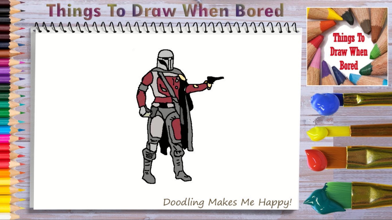 How To Draw A Mandalorian