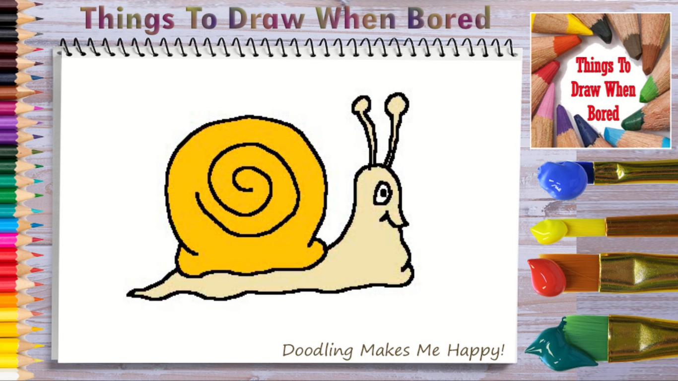 How To Draw A Snail