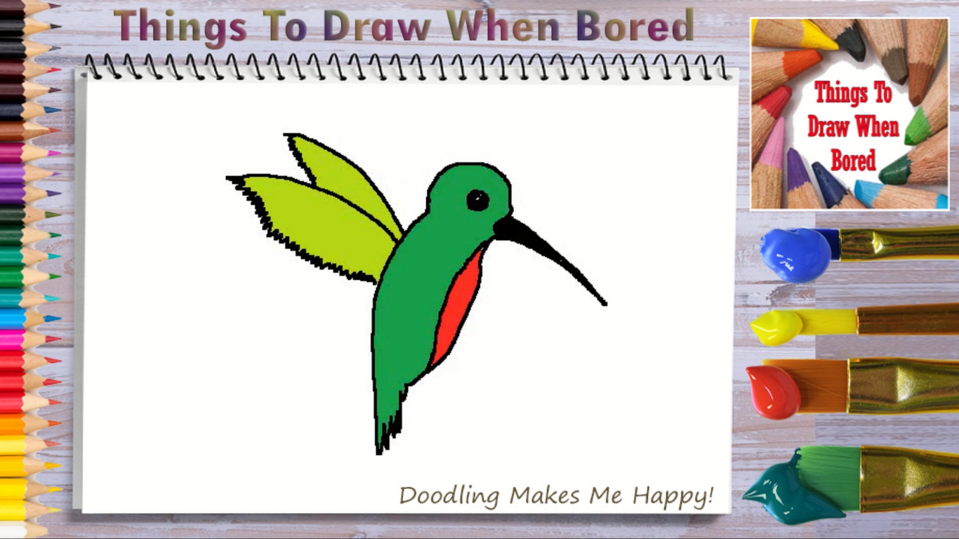 How To Draw A Hummingbird