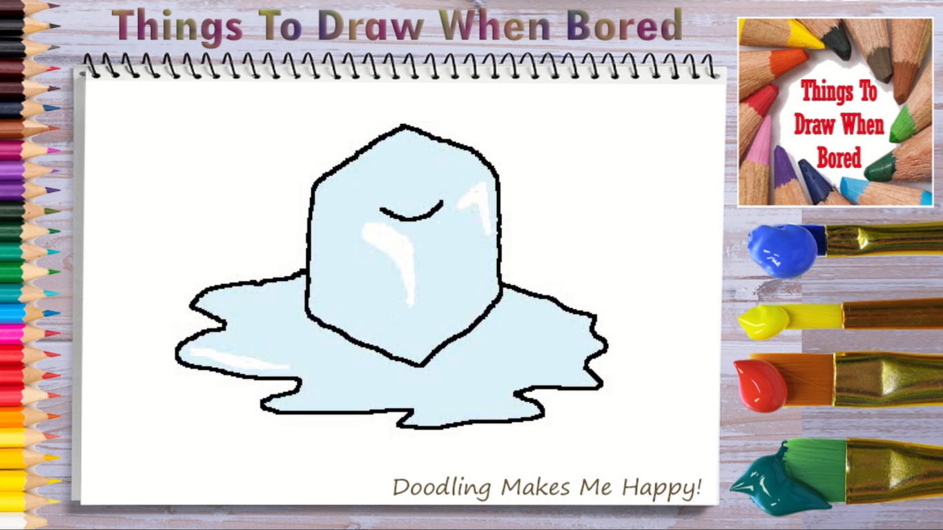 How To Draw An Ice Cube