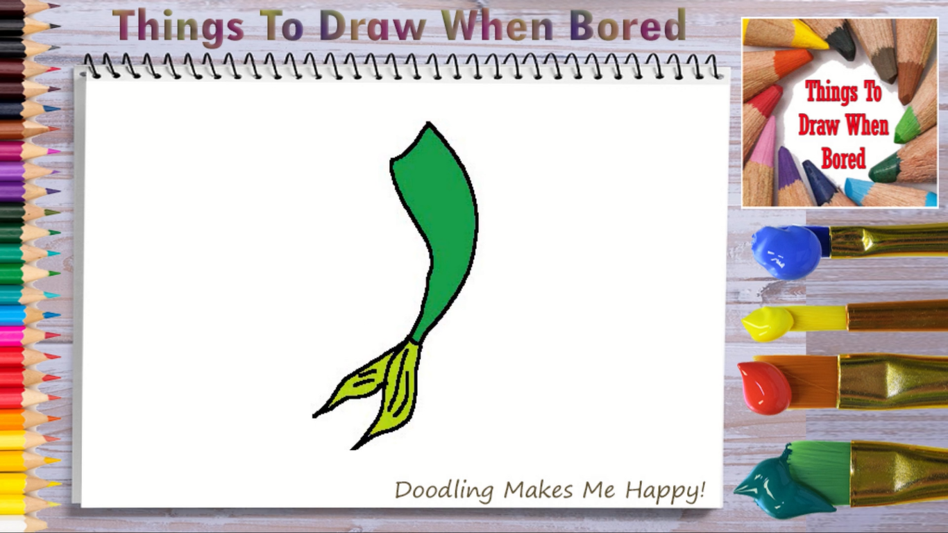 How To Draw A Mermaid Tail Step By Step