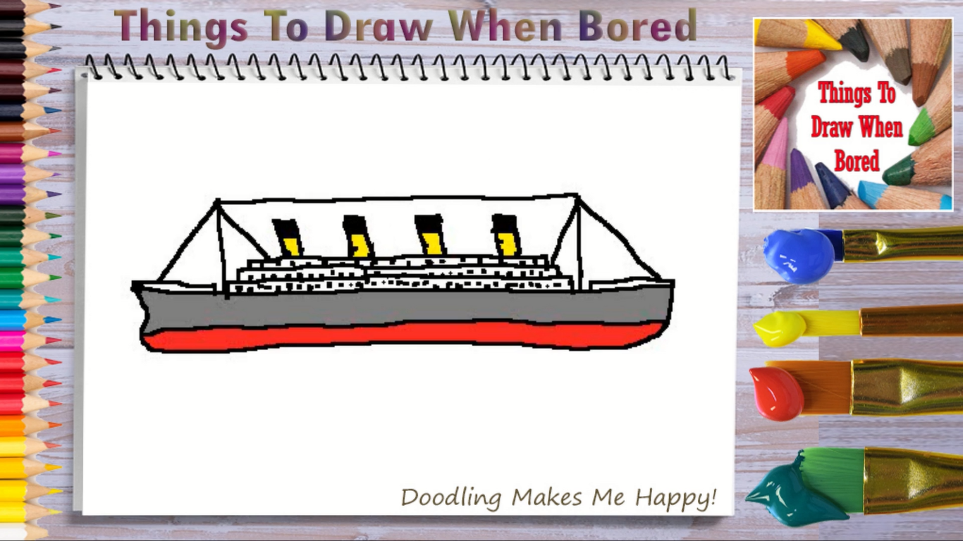 How To Draw Titanic Step By Step