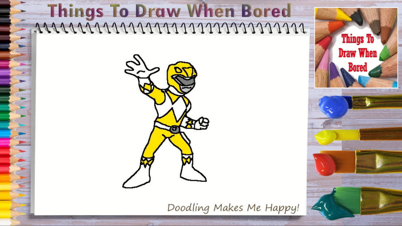 How To Draw The Yellow Power Ranger