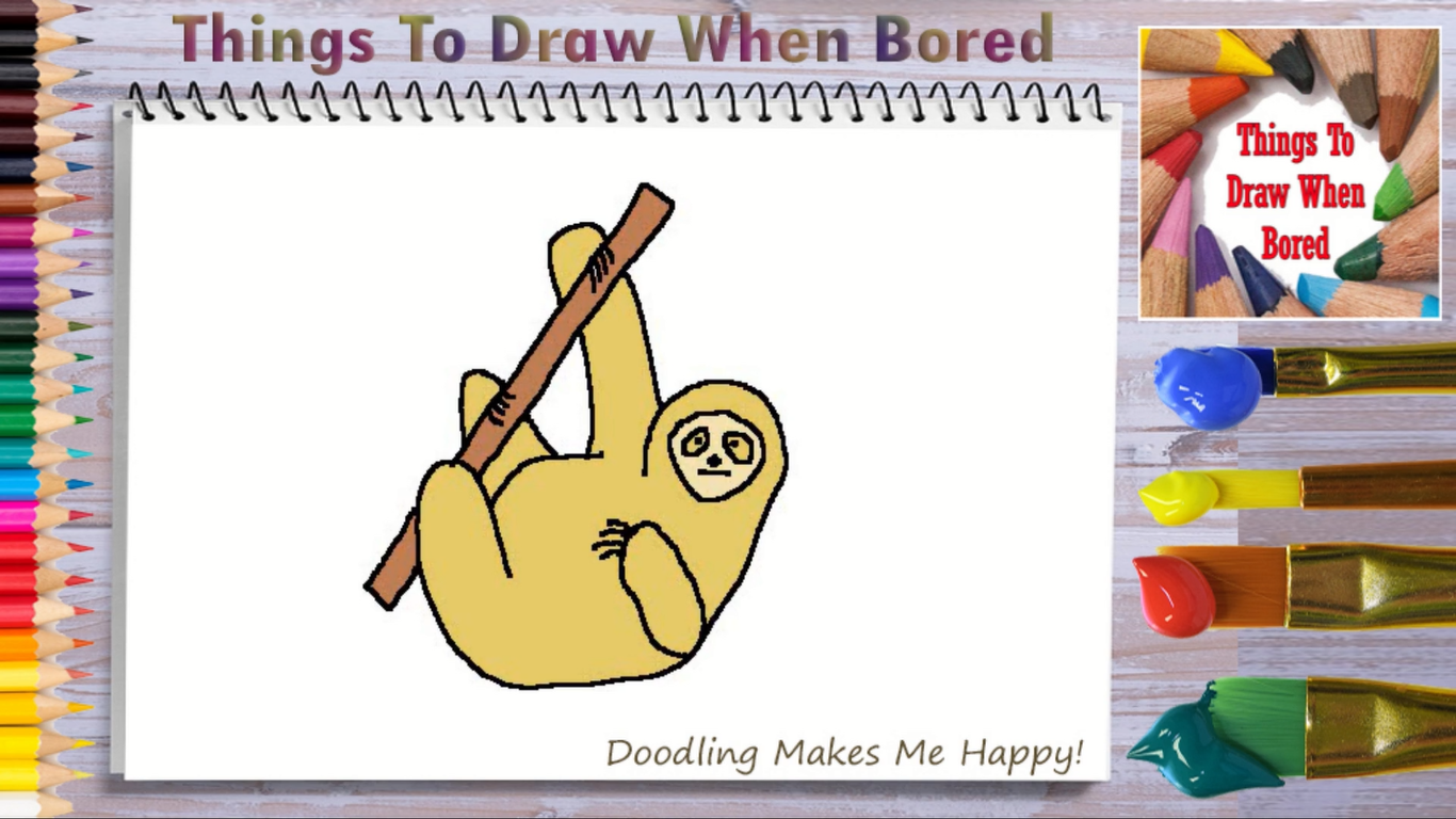 How To Draw A Sloth