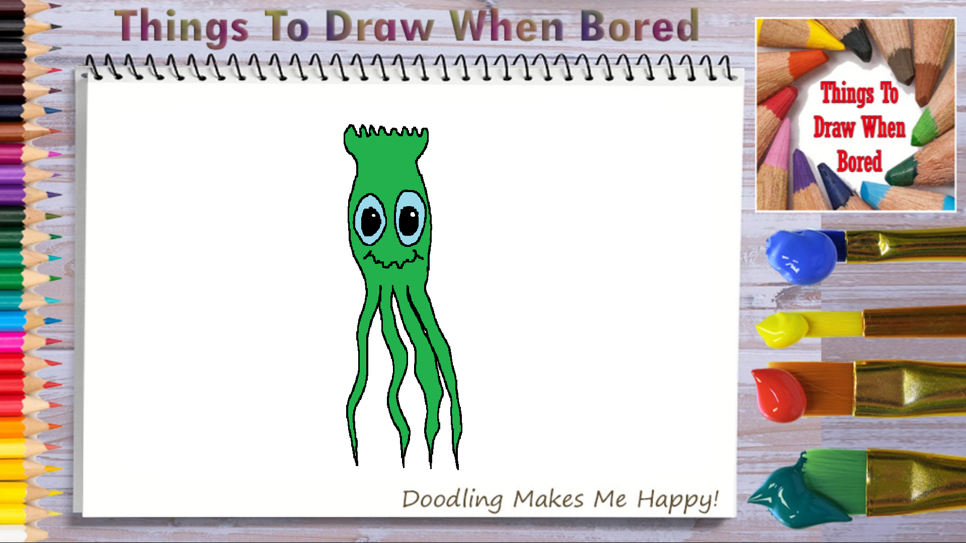 How To Draw A Squid Alien