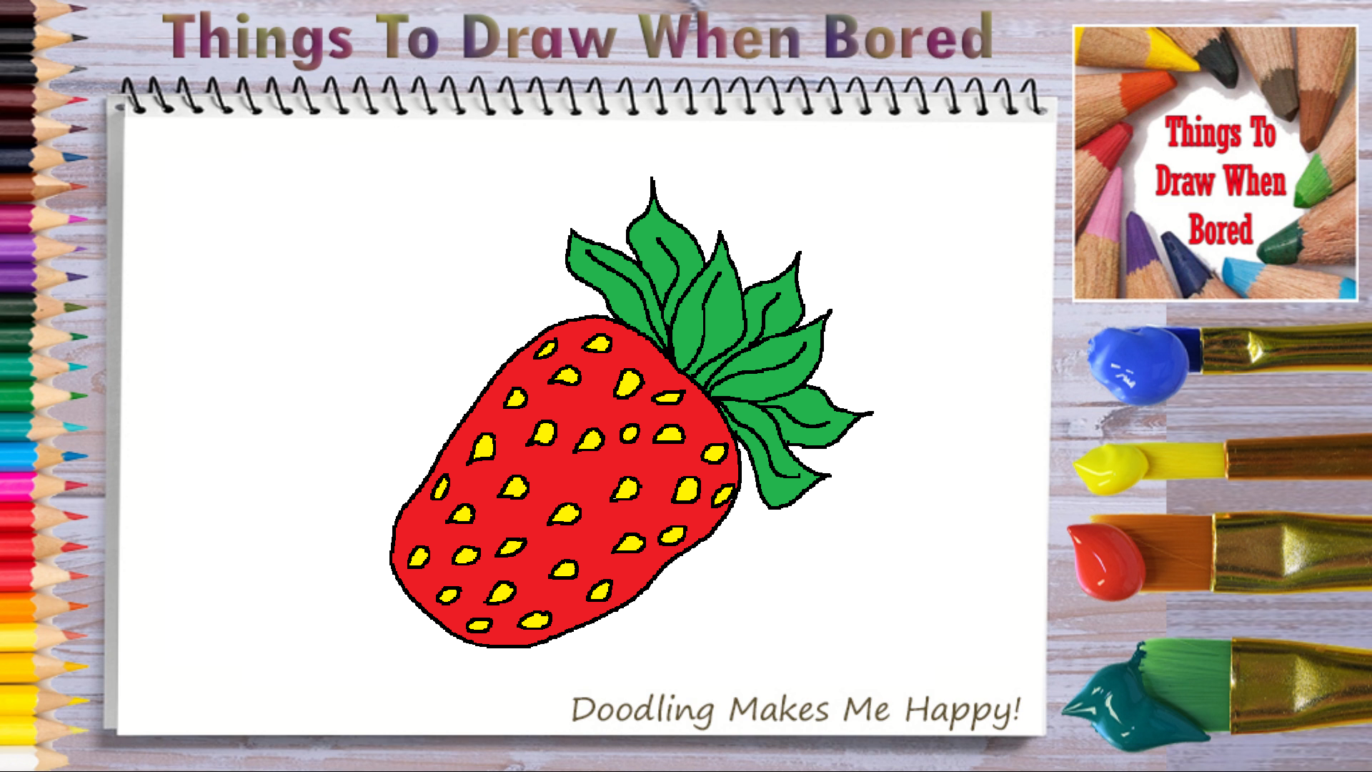 How To Draw A Strawberry