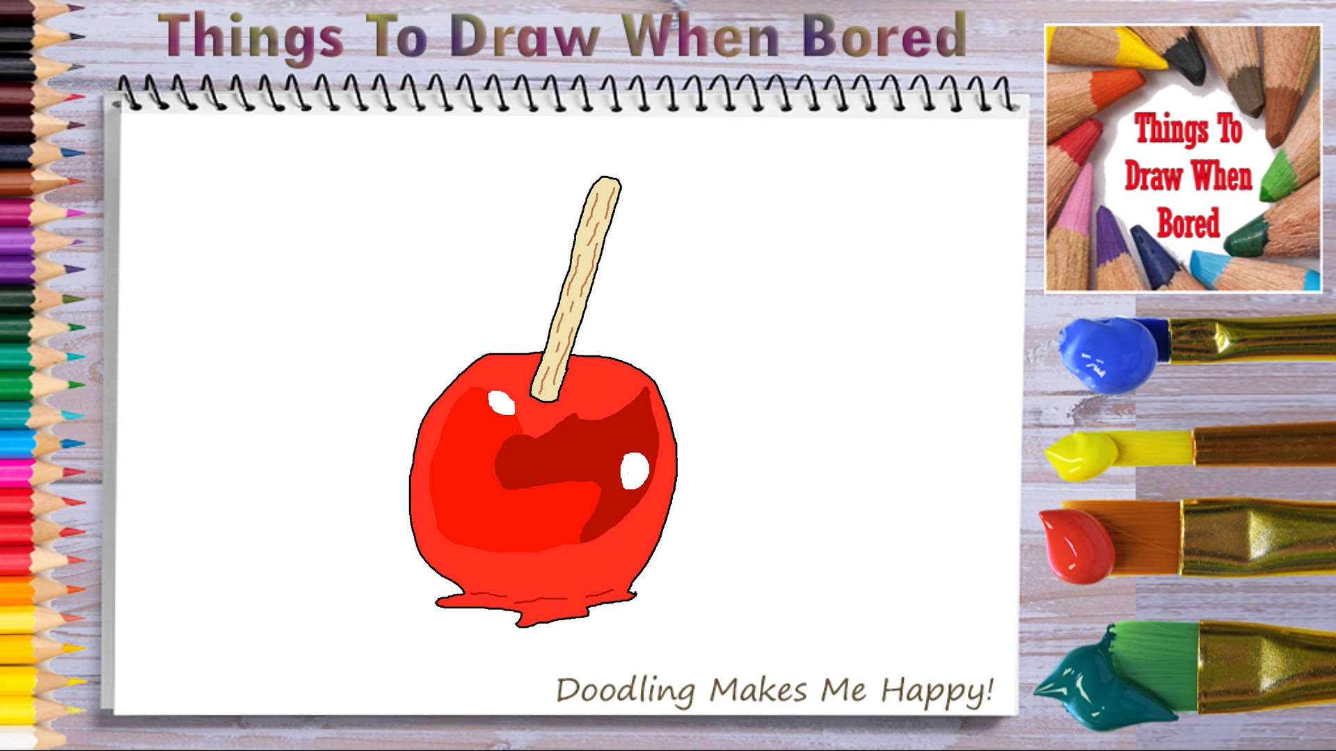 How To Draw A Candy Apple