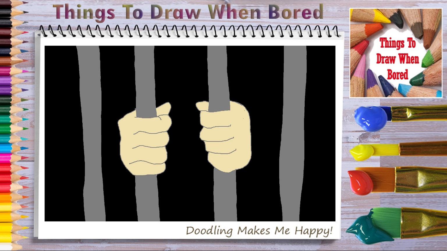 How To Draw A Prison Easy For Beginners – Things To Draw When Bored