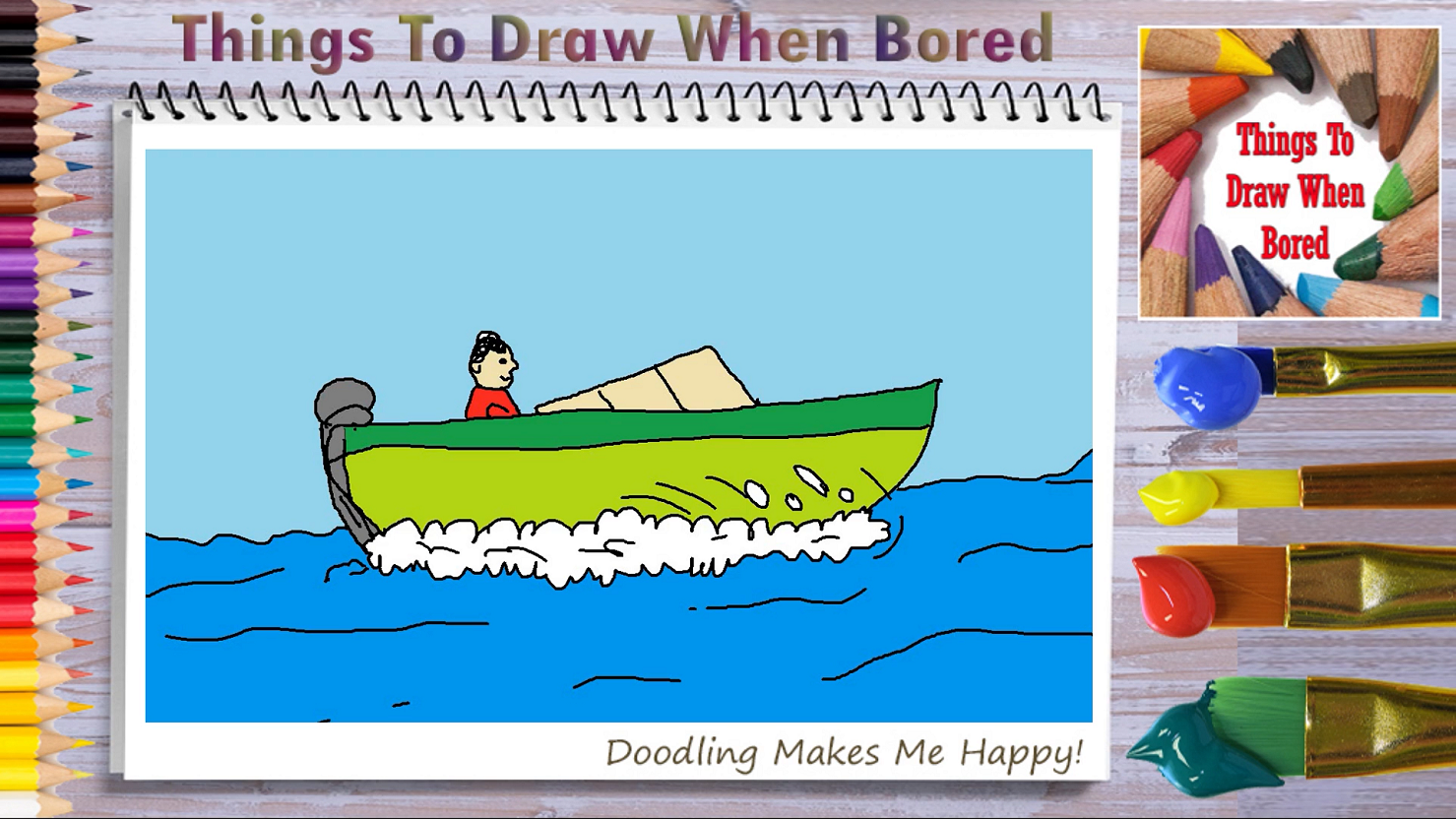 How To Draw A Speed Boat