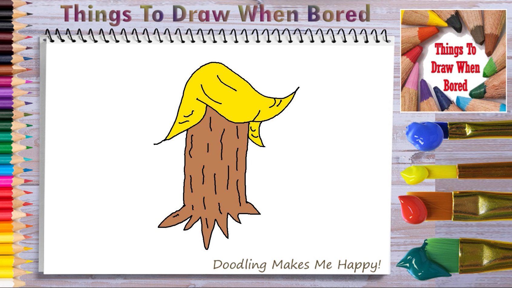 How To Draw Donald Stump